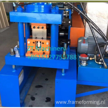 Slotted strut channel forming machine